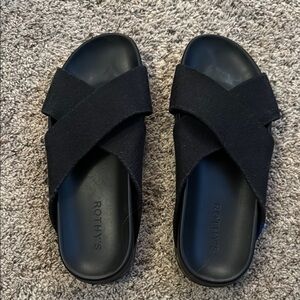 Rothy's Black Slide Sandals